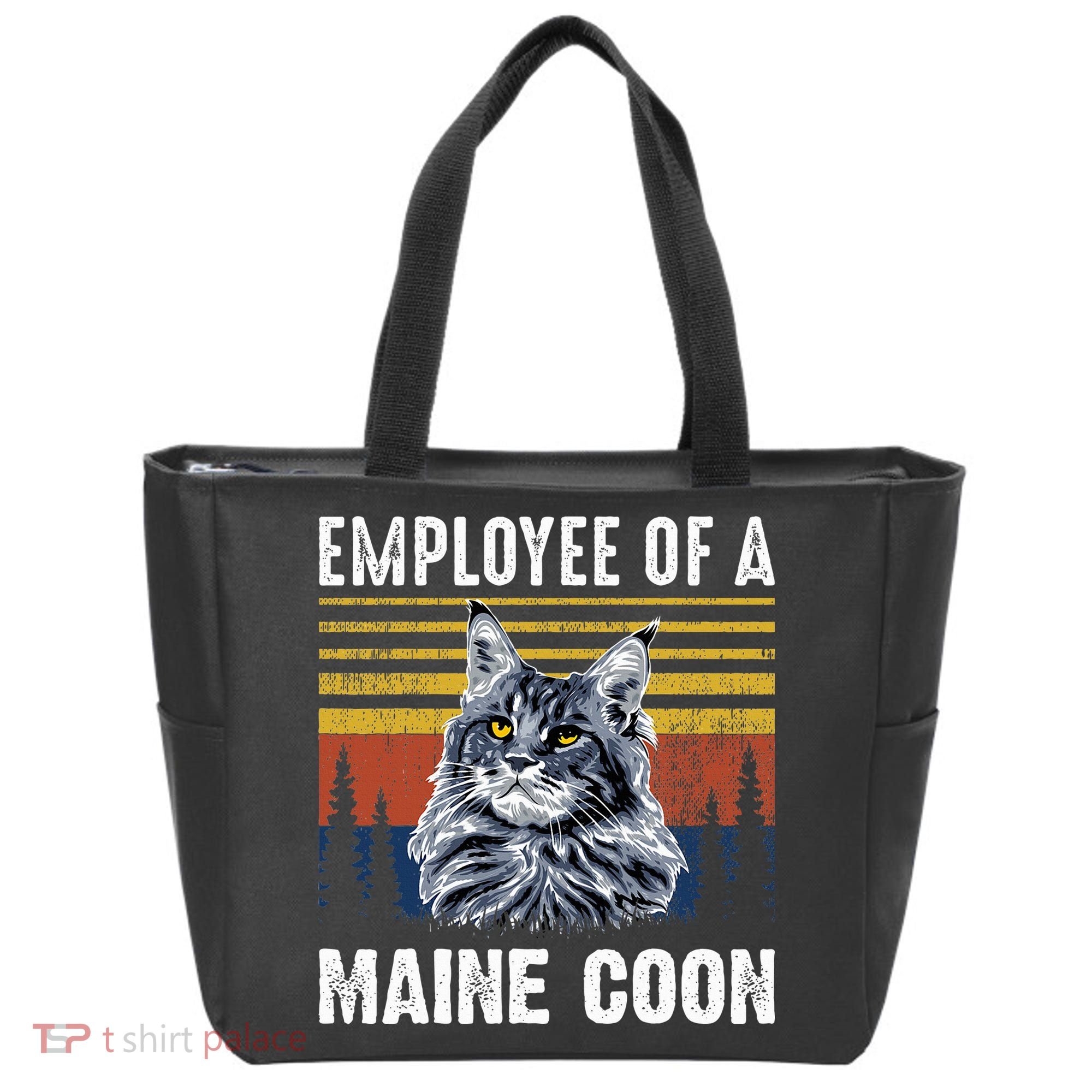 Cat Employee Of A Mine Coon Tote Bag