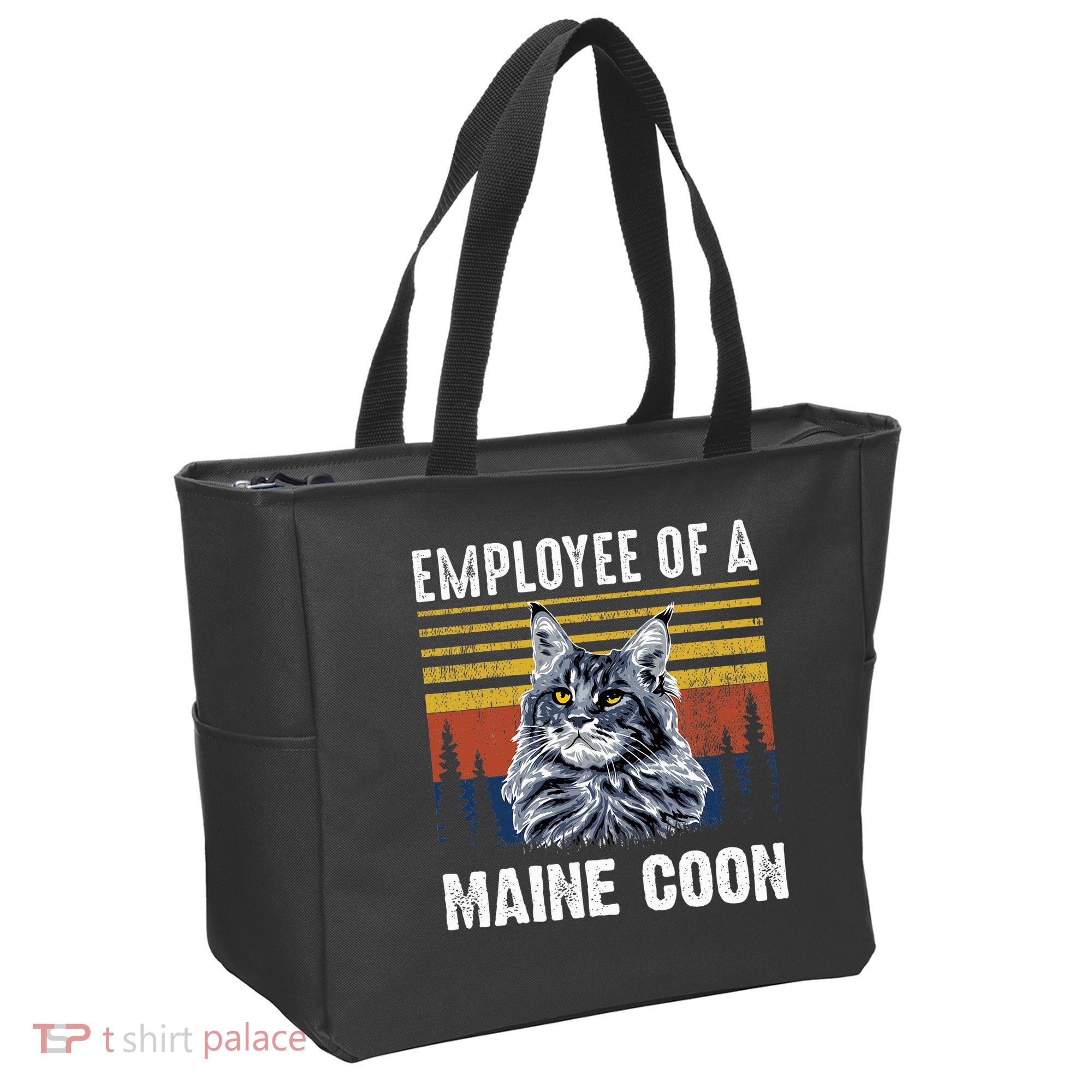 Cat Employee Of A Mine Coon Tote Bag