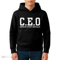 Conquer Every Obstacle X Ceo Kids Hoodie thumb 4