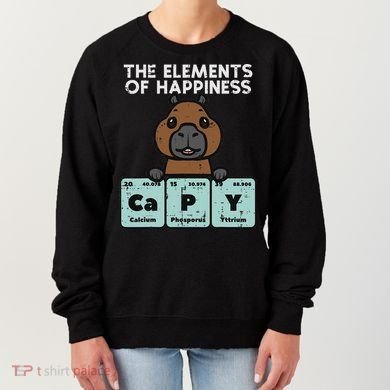 Capybara Elements Of Happiness Capy Science Women Women's Sweatshirt
