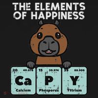 Capybara Elements Of Happiness Capy Science Women Doggie Tank thumb 4