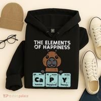 Capybara Elements Of Happiness Capy Science Women Hoodie thumb 4