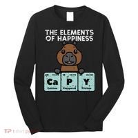 Capybara Elements Of Happiness Capy Science Women Long Sleeve Shirt thumb 0