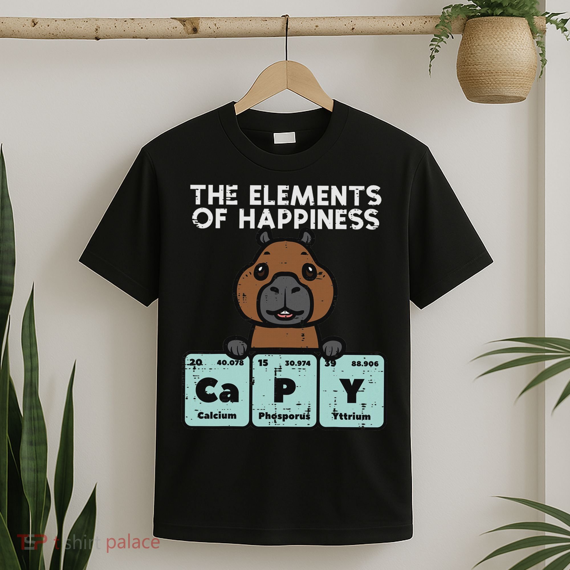 Capybara Elements Of Happiness Capy Science Women T-Shirt