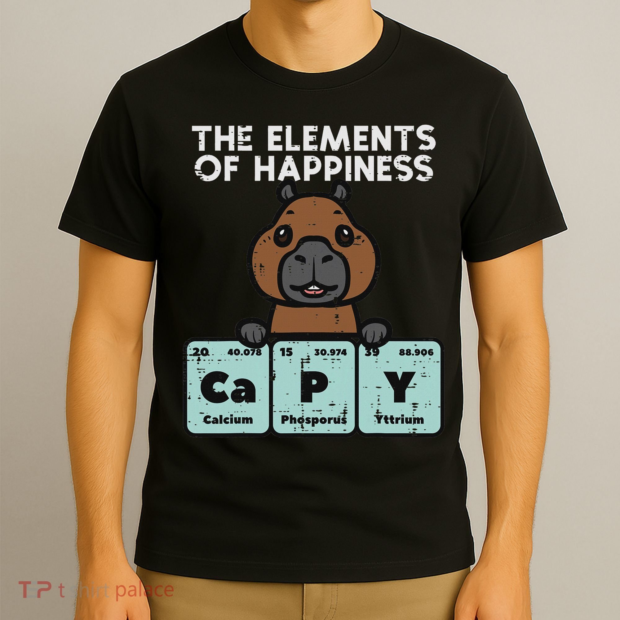 Capybara Elements Of Happiness Capy Science Women T-Shirt