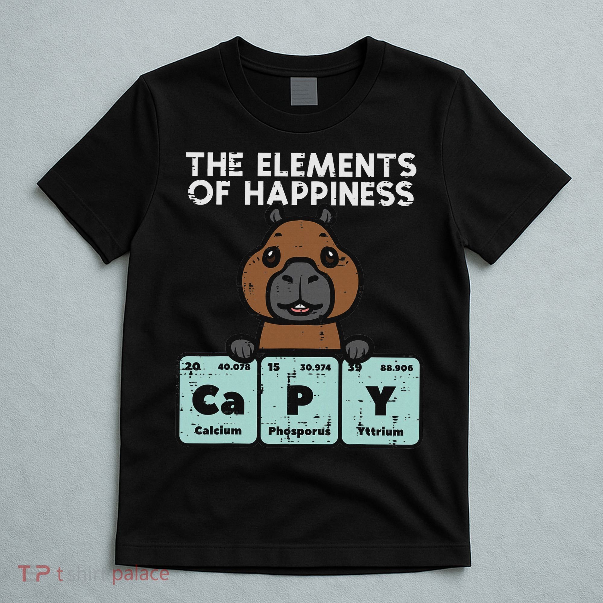Capybara Elements Of Happiness Capy Science Women T-Shirt