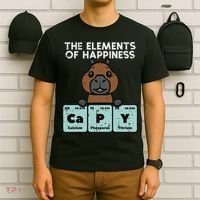 Capybara Elements Of Happiness Capy Science Women T-Shirt thumb 6