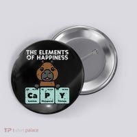Capybara Elements Of Happiness Capy Science Women Button thumb 0