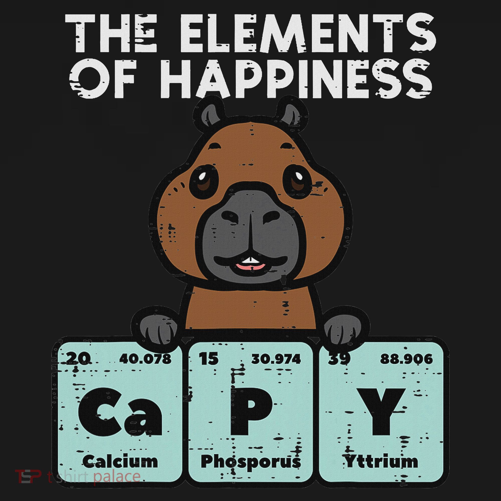 Capybara Elements Of Happiness Capy Science Women Women's Tank Top