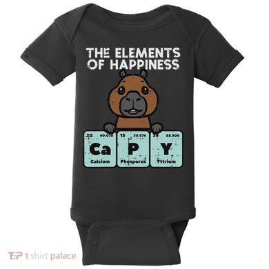Capybara Elements Of Happiness Capy Science Women Baby Bodysuit