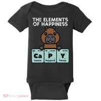 Capybara Elements Of Happiness Capy Science Women Baby Bodysuit thumb 0