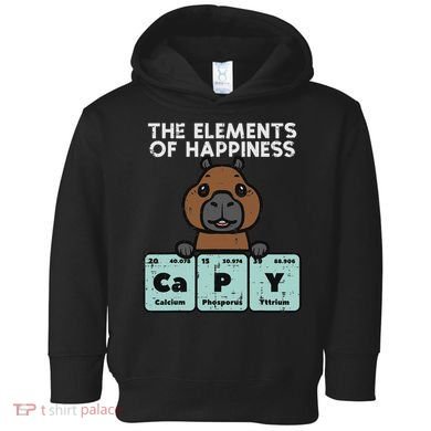 Capybara Elements Of Happiness Capy Science Women Toddler Hoodie