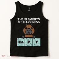 Capybara Elements Of Happiness Capy Science Women Tank Top thumb 2