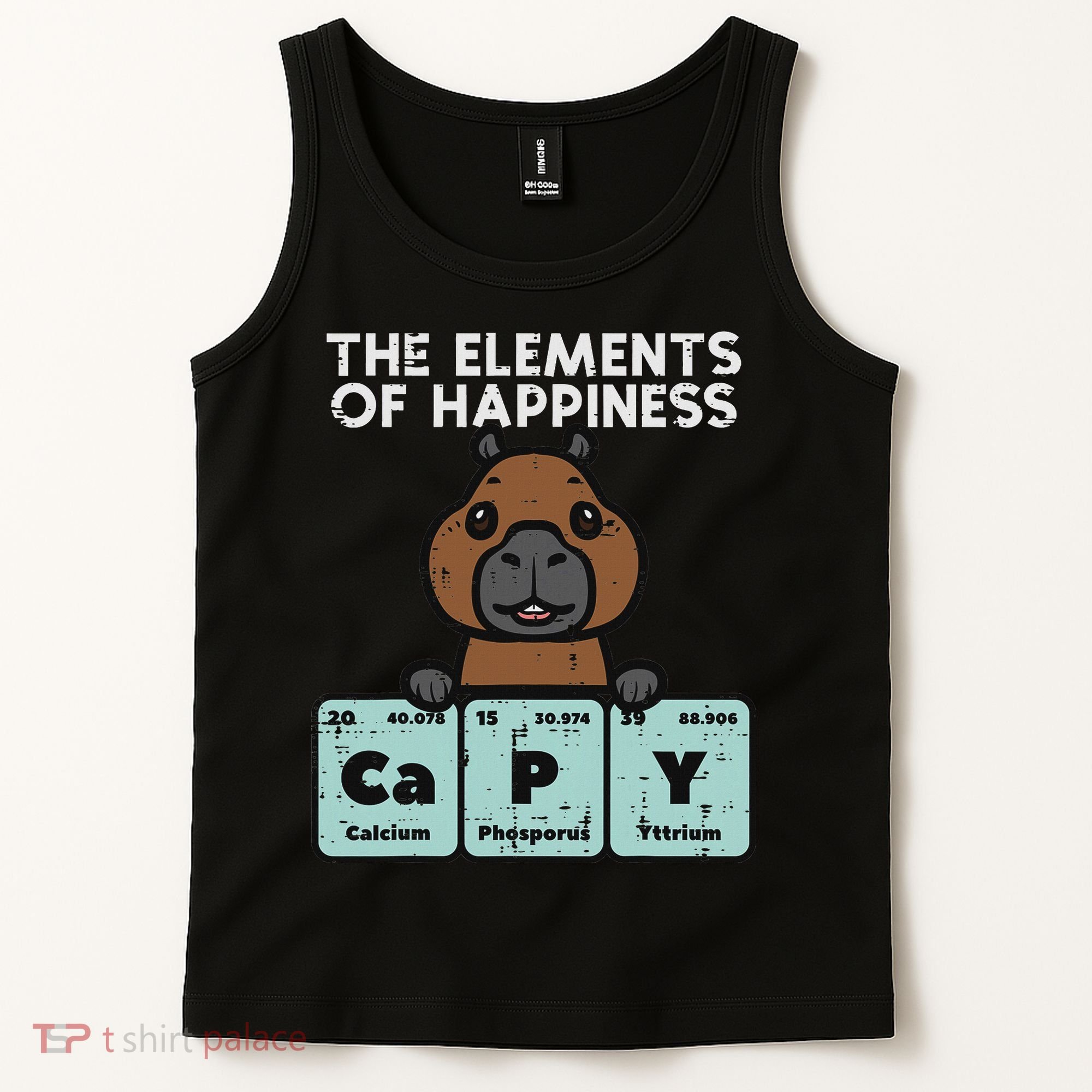 Capybara Elements Of Happiness Capy Science Women Tank Top