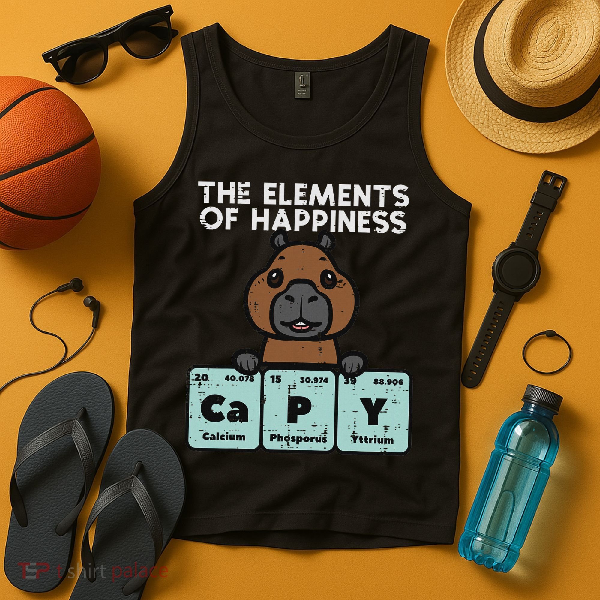 Capybara Elements Of Happiness Capy Science Women Tank Top