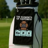 Capybara Elements Of Happiness Capy Science Women Golf Towel thumb 2