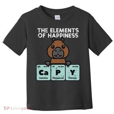 Capybara Elements Of Happiness Capy Science Women Toddler T-Shirt