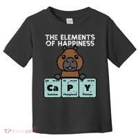 Capybara Elements Of Happiness Capy Science Women Toddler T-Shirt thumb 0