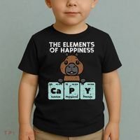 Capybara Elements Of Happiness Capy Science Women Toddler T-Shirt thumb 2