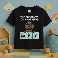 Capybara Elements Of Happiness Capy Science Women Toddler T-Shirt thumb 3