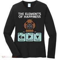 Capybara Elements Of Happiness Capy Science Women Women's Long Sleeve Shirt thumb 0