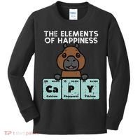 Capybara Elements Of Happiness Capy Science Women Kids Long Sleeve Shirt thumb 0