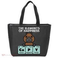 Capybara Elements Of Happiness Capy Science Women Tote Bag thumb 0