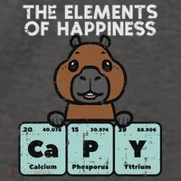 Capybara Elements Of Happiness Capy Science Women Vector Backpack thumb 2