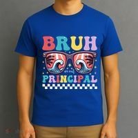 Cute End Of School Year Teacher Summer Bruh We Out Principal Cute Gift T-Shirt thumb 3