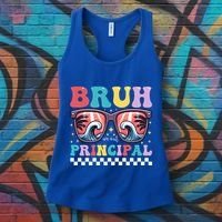 Cute End Of School Year Teacher Summer Bruh We Out Principal Cute Gift Women's Tank Top thumb 3