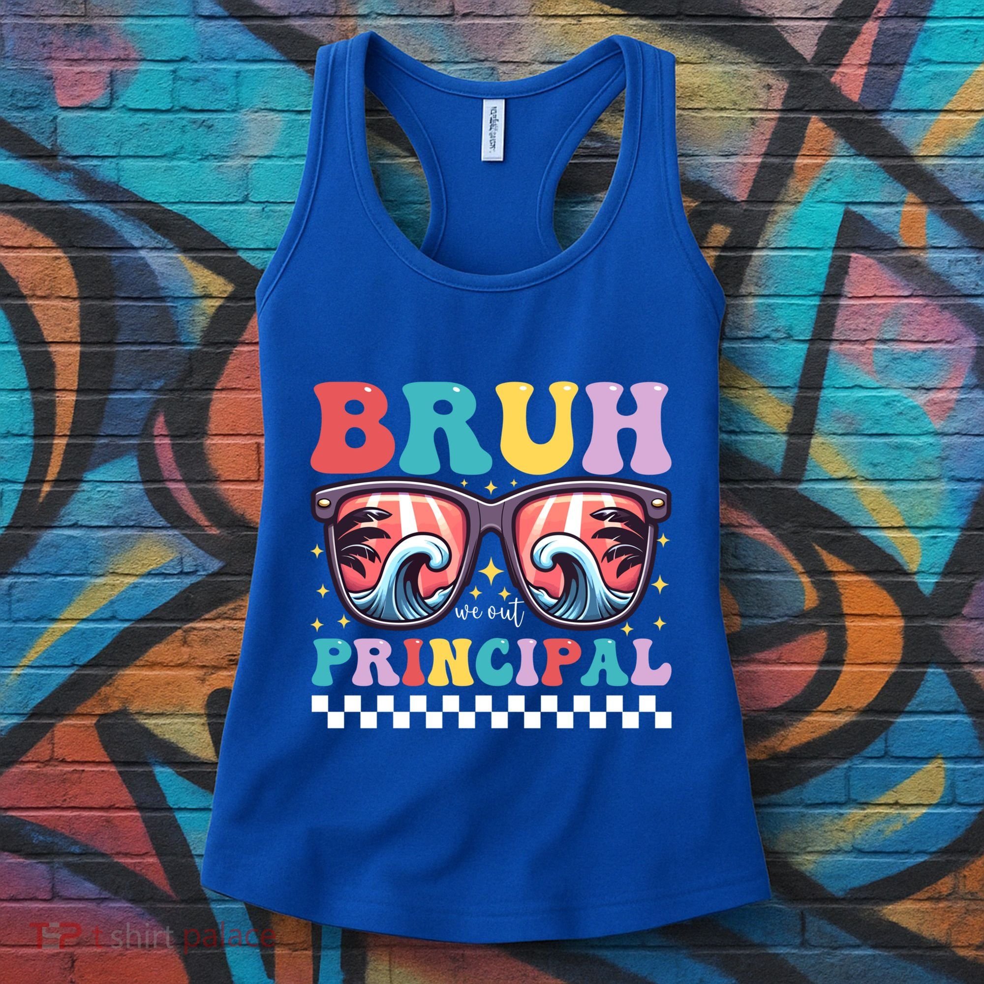 Cute End Of School Year Teacher Summer Bruh We Out Principal Cute Gift Women's Tank Top