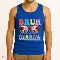 Cute End Of School Year Teacher Summer Bruh We Out Principal Cute Gift Tank Top thumb 3