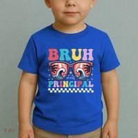 Cute End Of School Year Teacher Summer Bruh We Out Principal Cute Gift Toddler T-Shirt thumb 2