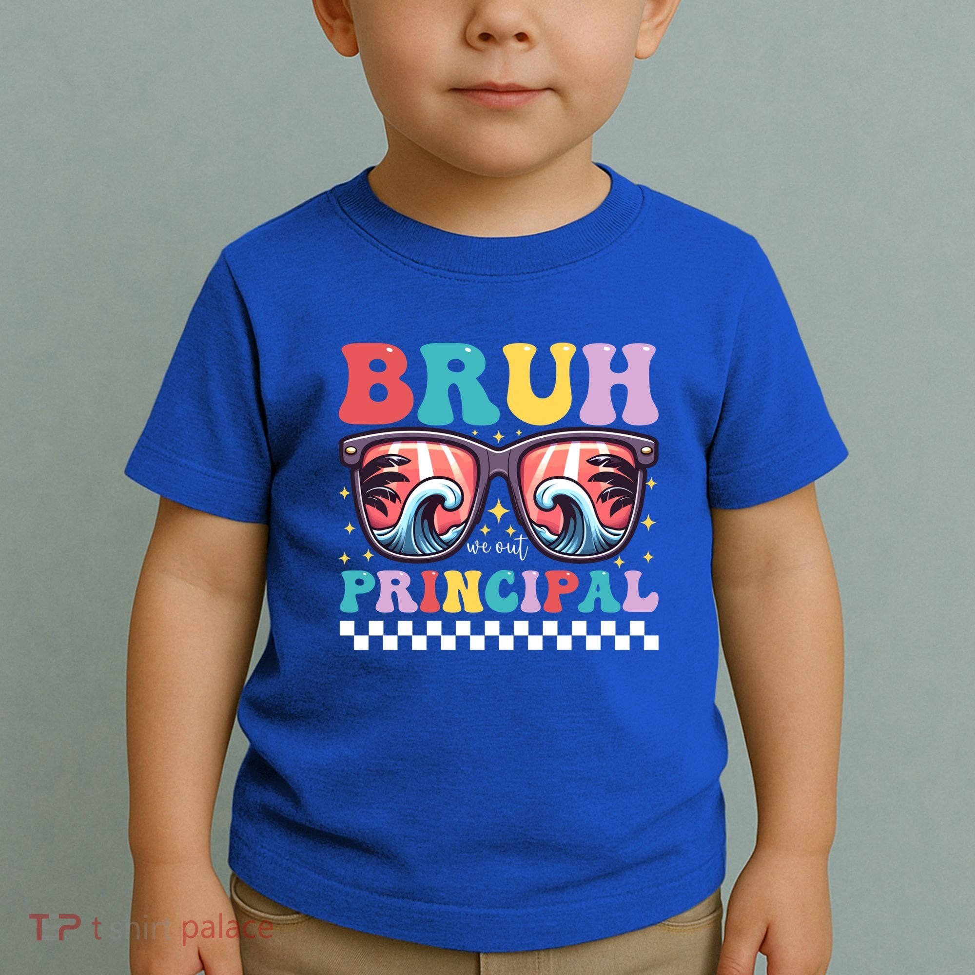Cute End Of School Year Teacher Summer Bruh We Out Principal Cute Gift Toddler T-Shirt