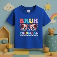 Cute End Of School Year Teacher Summer Bruh We Out Principal Cute Gift Toddler T-Shirt thumb 3