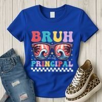 Cute End Of School Year Teacher Summer Bruh We Out Principal Cute Gift Women's T-Shirt thumb 3