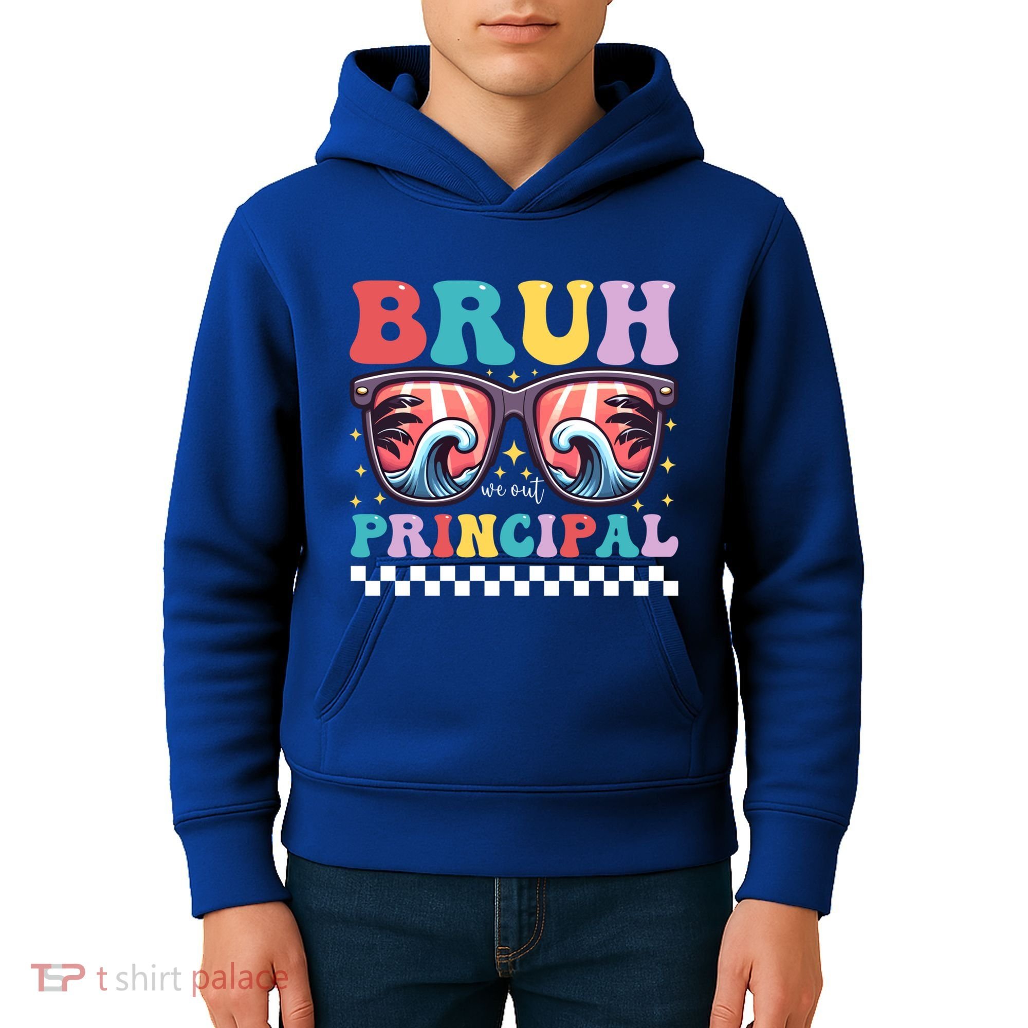 Cute End Of School Year Teacher Summer Bruh We Out Principal Cute Gift Kids Hoodie