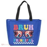 Cute End Of School Year Teacher Summer Bruh We Out Principal Cute Gift Tote Bag thumb 0