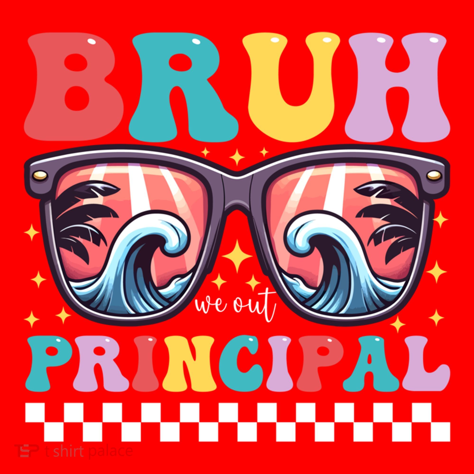 Cute End Of School Year Teacher Summer Bruh We Out Principal Cute Gift Santa Hat