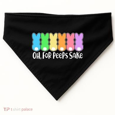 Cute Easter Oh For Peeps Sake USA-Made Doggie Bandana