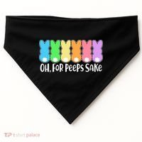 Cute Easter Oh For Peeps Sake USA-Made Doggie Bandana thumb 0