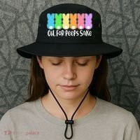 Cute Easter Oh For Peeps Sake Bucket Hat thumb 3