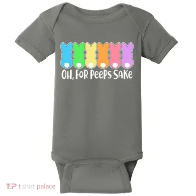 Cute Easter Oh For Peeps Sake Baby Bodysuit
