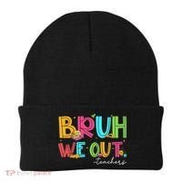 Cute End Of School Year Teacher Summer Bruh We Out Teachers Beanie thumb 0
