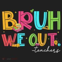 Cute End Of School Year Teacher Summer Bruh We Out Teachers Beanie thumb 2