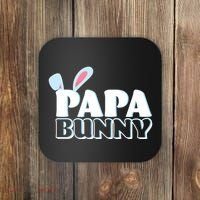 Cute Easter Papa Bunny Matching Family Shirts Coaster thumb 0