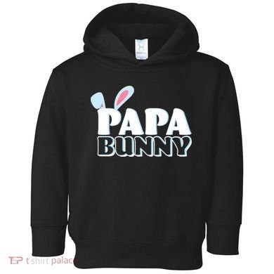 Cute Easter Papa Bunny Matching Family Shirts Toddler Hoodie