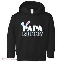 Cute Easter Papa Bunny Matching Family Shirts Toddler Hoodie thumb 0