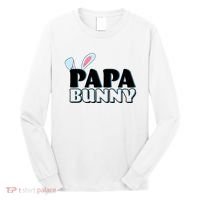 Cute Easter Papa Bunny Matching Family Shirts Long Sleeve Shirt thumb 0