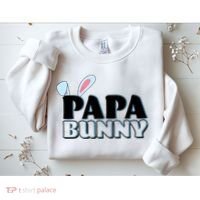 Cute Easter Papa Bunny Matching Family Shirts Sweatshirt thumb 2